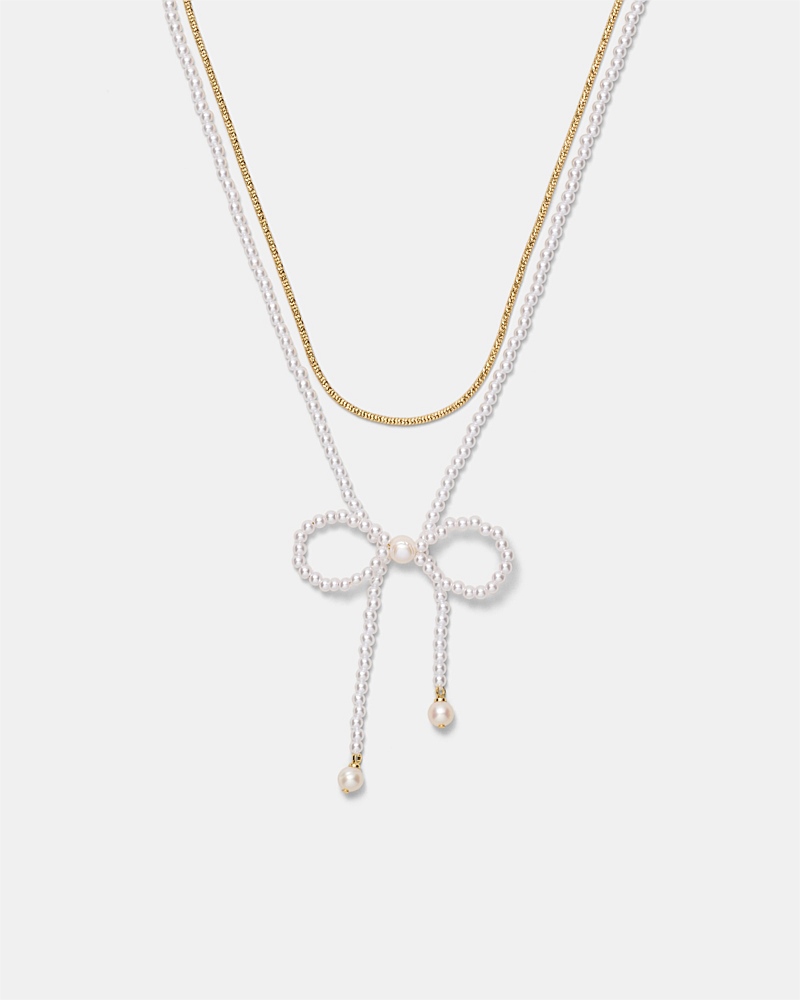 Glimmer Bow Necklace