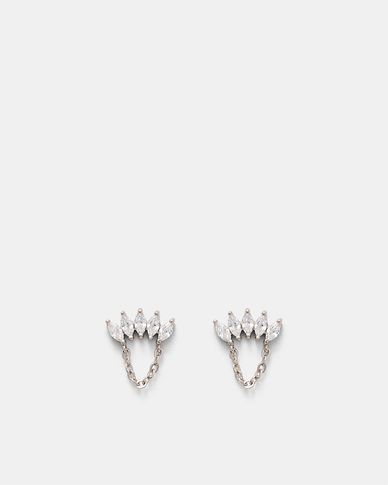Flock Chain Stud Earrings