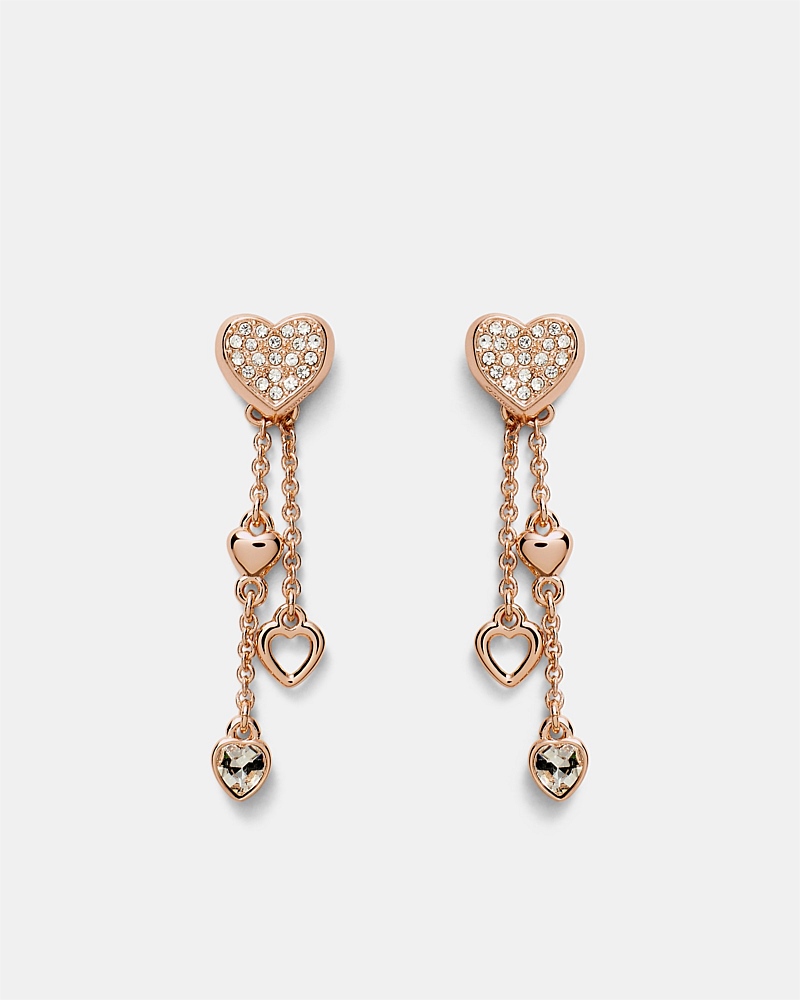 Lovely Heart Drop Earrings