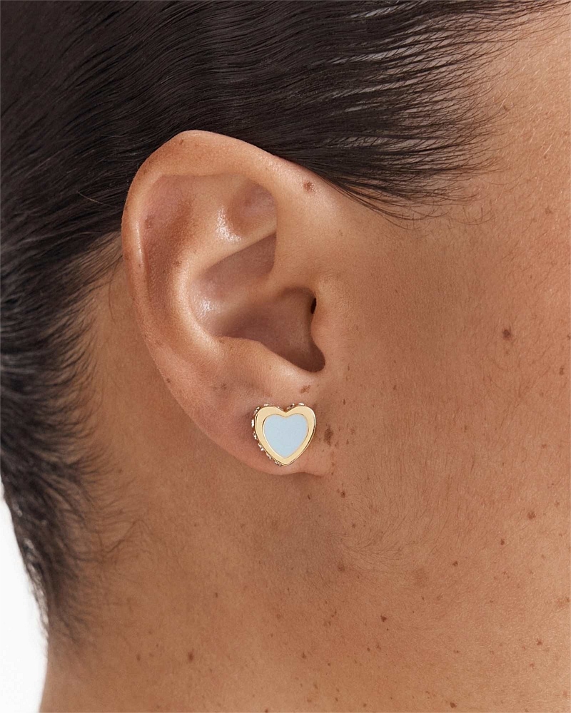 Lover Heart Stud Earrings