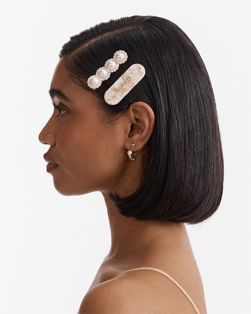 Pearly Hair Clip Set