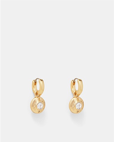 Enliven Charm Hoop Earrings