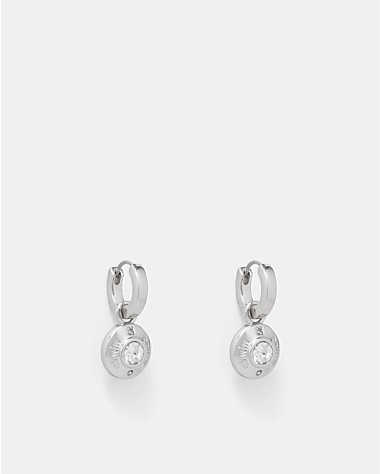 Enliven Charm Hoop Earrings