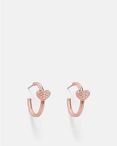 Heart To Heart Hoop Earrings