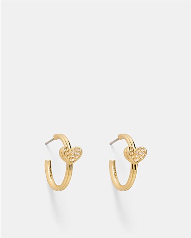 Heart To Heart Hoop Earrings