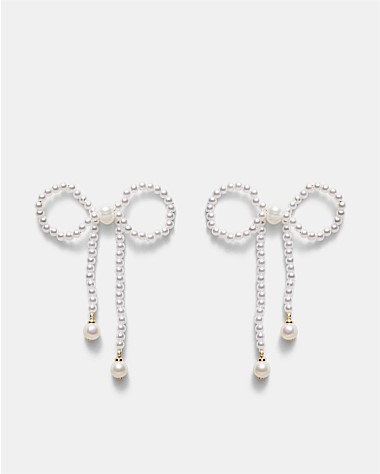Glimmer Bow Earrings