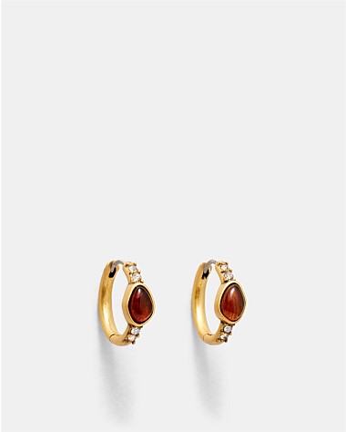 Pebble Huggie Hoop Earrings