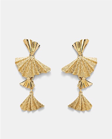 Fold Charm Drop Earrings