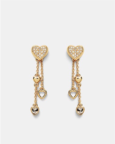 Lovely Heart Drop Earrings