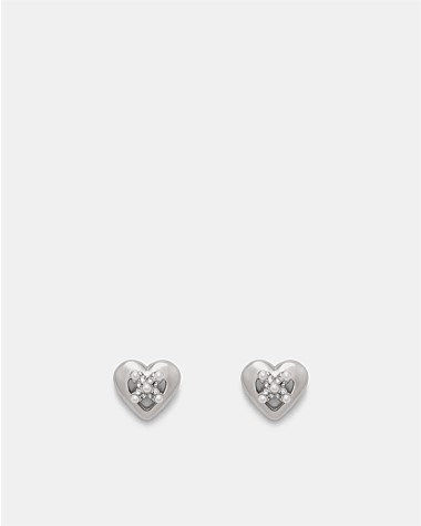 Classic Heart Stud Earrings
