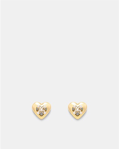 Classic Heart Stud Earrings