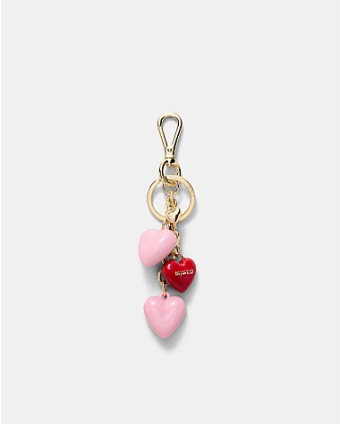 String Of Hearts Bag Charm