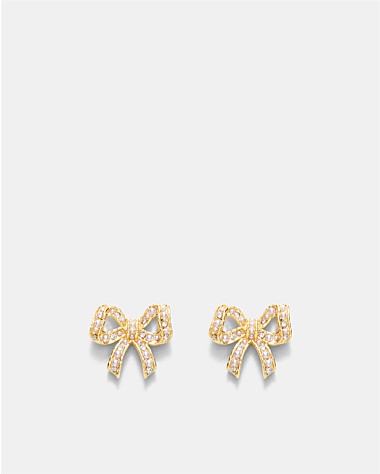 Tie A Bow Stud Earrings