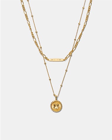 Lucky Coin Duo Necklace