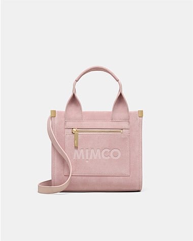 Patch Leather Mini Tote Bag