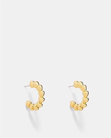 Fated Heart Hoop Earrings