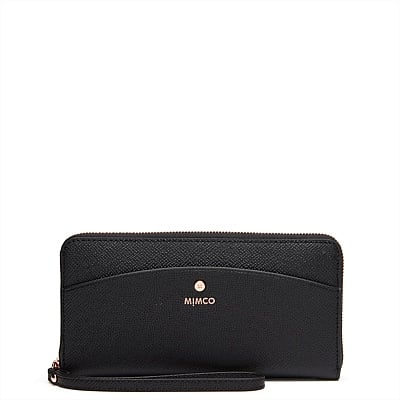 Black Rose Gold SUBLIME LARGE ZIP WALLET - Sale | Mimco