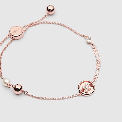 Rose Gold mim-charmed wrist bracelet - Rose Gold Bracelets & Bangles ...