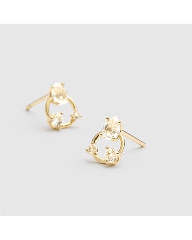 Shine 9K Stud Earrings