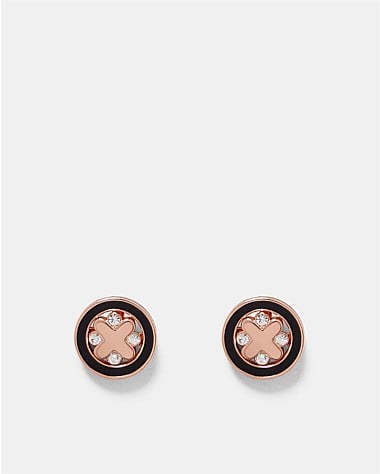 Supermicra Halo Stud Earrings