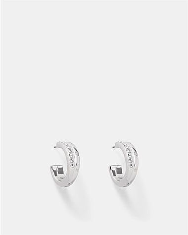 Silver Hoop Earrings - Shop Online & In-store - Mimco