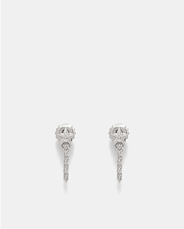 Star Struck Chain Stud Earrings