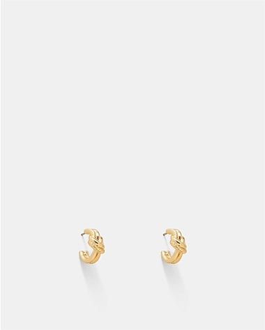 Knot Me Micro Hoop Earrings