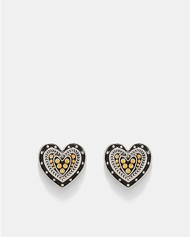 Heart Of Glass Stud Earring