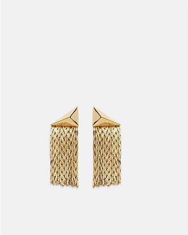 Slay To The Rhythm Small Fringe Drop Earrings