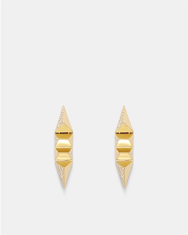 Slay To The Rhythm Pave Drop Earrings