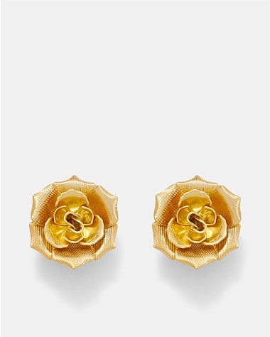 La Vie En Rose Oversized Clip On Earrings