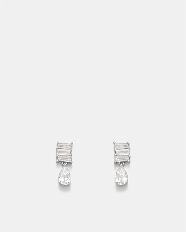 Enchantment Crystal Drop Stud Earrings