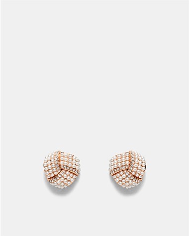 Tie The Knot Stud Earrings