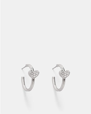 Heart To Heart Hoop Earrings