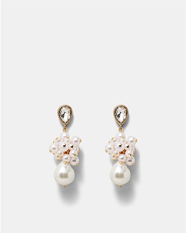 Bubbly Pearl Drop Earrings