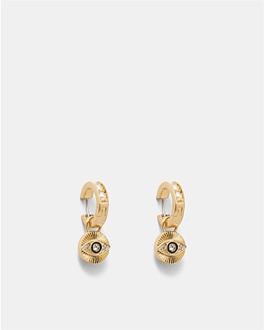 Emotively Pearl Huggie Hoop Earrings