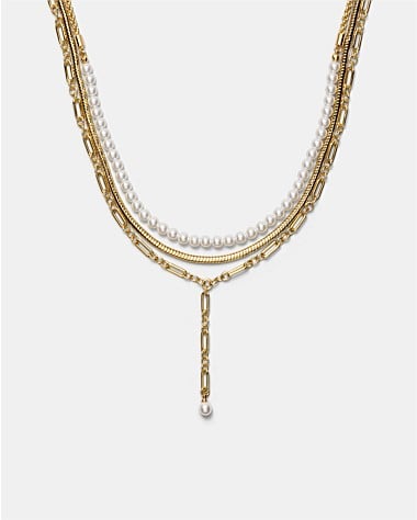 Stacked Lariat Necklace
