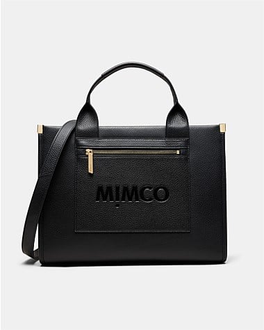 Patch Leather Tote Bag