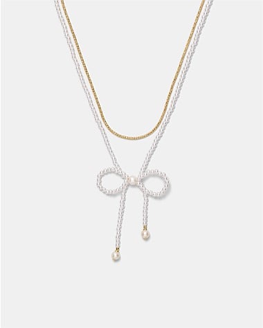 Glimmer Bow Necklace