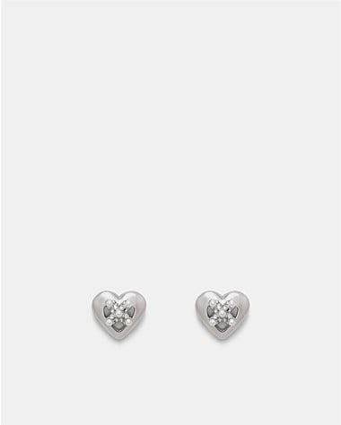 Classic Heart Stud Earrings
