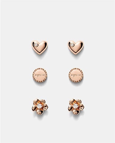 Heartfelt Stud Earrings Set