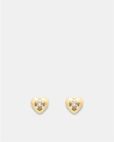 Classic Heart Stud Earrings
