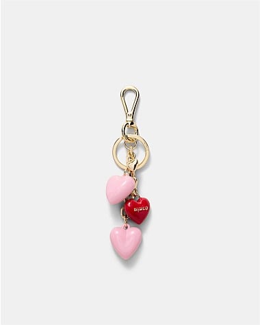 String Of Hearts Bag Charm