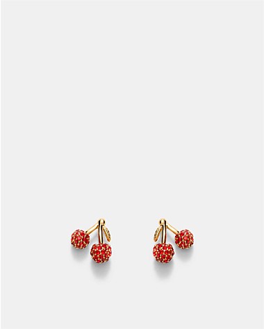 Cherry On Stud Earrings