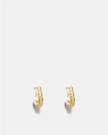 Forge Pearl Stud Earrings