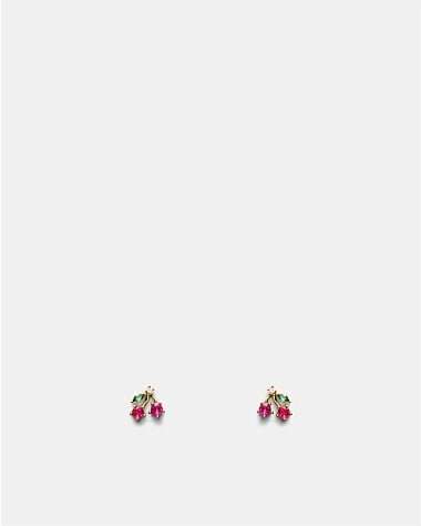 Petite Cherry Stud Earrings