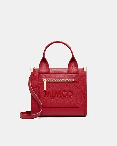 Patch Leather Mini Tote Bag