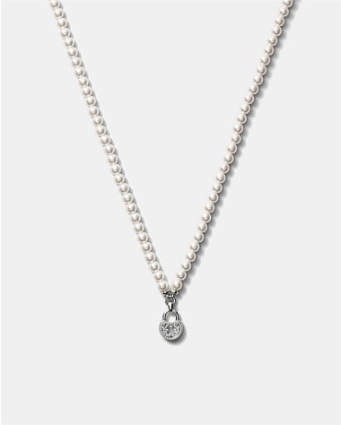 Lockette Pearl Necklace