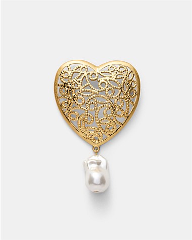 Fond Heart Brooch