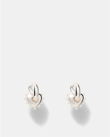 Adore Heart Hoop Earrings